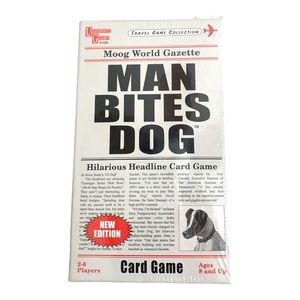 Hilarious family card game-Man Bites Dog- 2-6 players 8 years and up